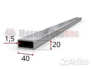 Профильные трубы для прожилин 40*20