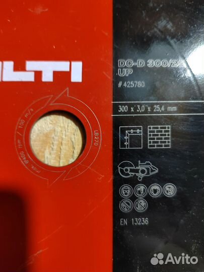 Алмазный диск hilti DS-D 300/25UP