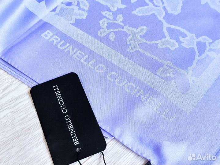 Платок Шелк Brunello Cucinelli Лаванда 12 расцвет