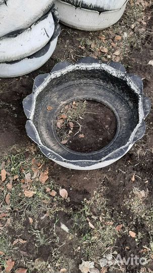 Клумбы из шин