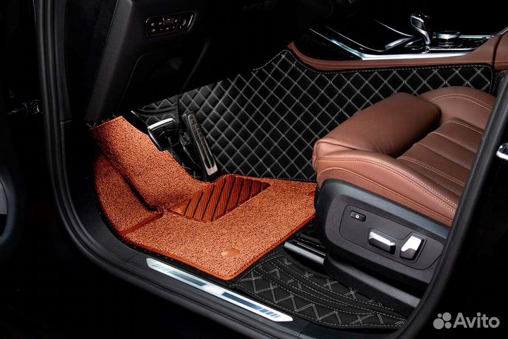 3D Коврики Mercedes E-класс Салон Багажник Экокожа