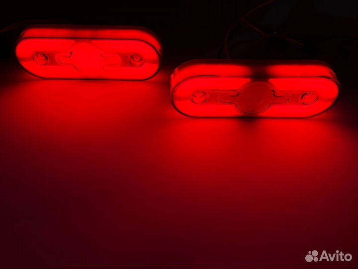 Фонари красные с поворотником 24в к-т 6 штук