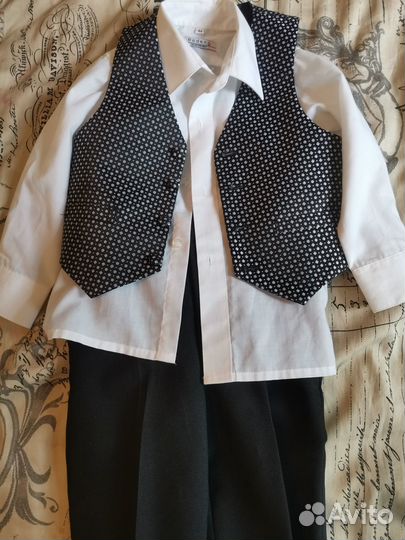 Костюм для мальчика брюки и рубашка 104