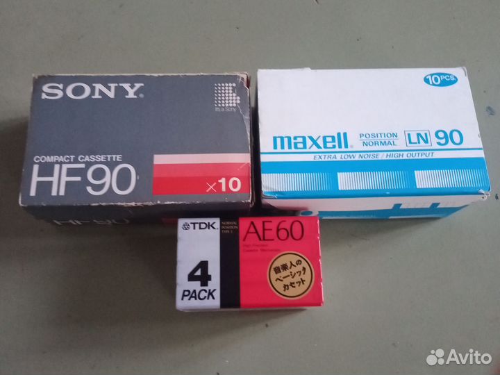 Аудиокассеты sony,tdk, ecp,maxell