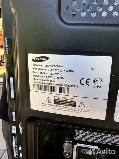 Телевизор samsung le32c530f1w