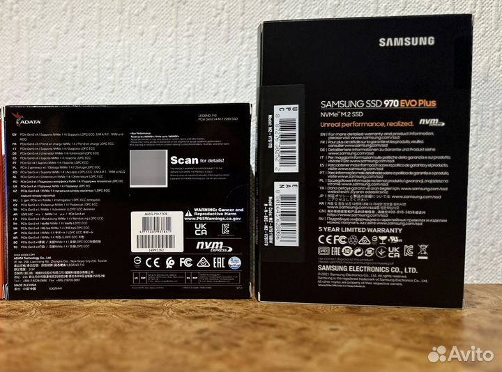 SSD накопитель Samsung, adata