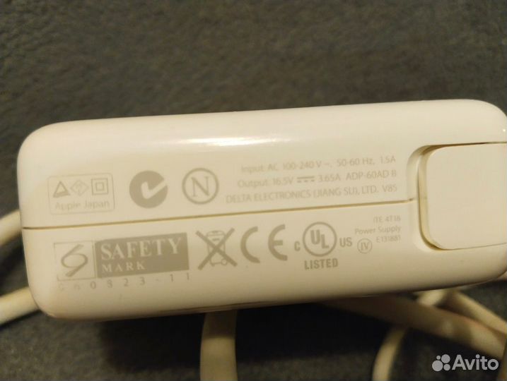 Оригинальный адаптер питания Apple Magsafe A1184 6