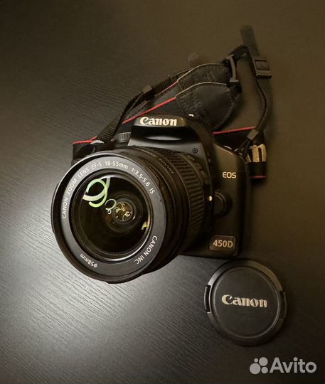 Фотоаппарат Canon 450d EOS c объективом EFS 18-55