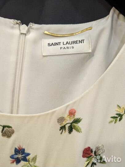 Платье шёлковое. Saint Laurent оригинал