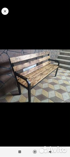 Стол и лавки садовые