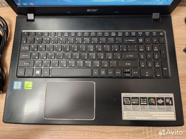 Игровой Ноутбук Acer i3,GF940MX,озу16Gb,SSD480Gb