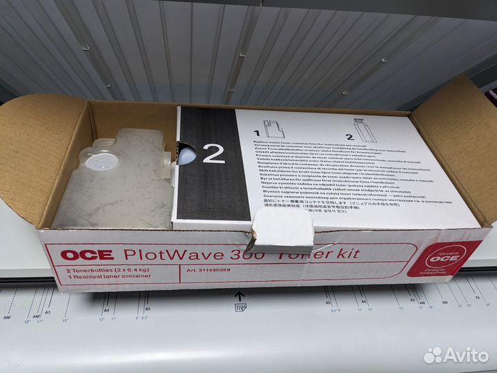 Тонер Oce PlotWave 300 (комплект - 2х0,4 кг + конт