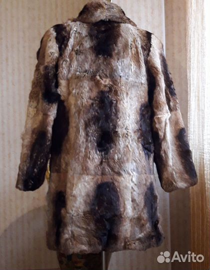 Полушубок из крашенного кролика