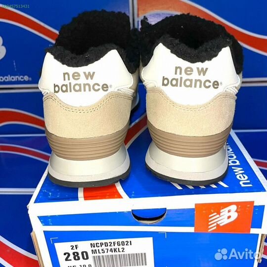 Кроссовки New Balance 574 зимние с мехом