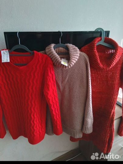 Свитера жен, самовязка,мохер,шерсть,р-46-50