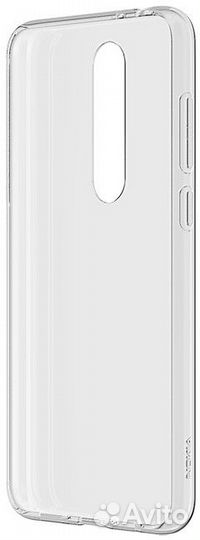 Фирменная Накладка на Nokia 5.1 Plus (прозрачная)