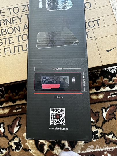 Коврик игровой. A4Tech Bloody MP-80N