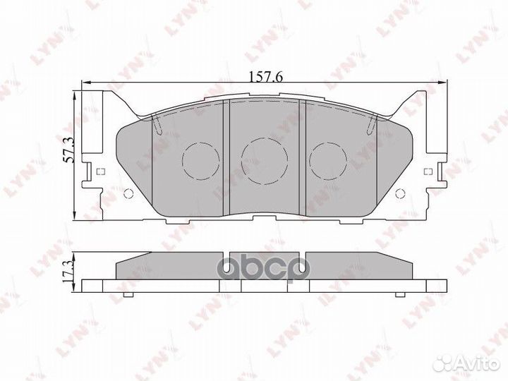 BD-7530 колодки дисковые передние Toyota Camry