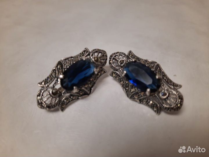 Серьги серебро