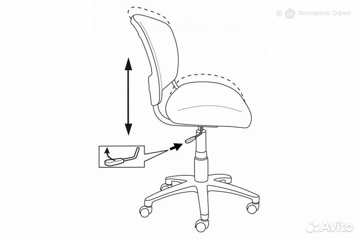 Кресло офисное Бюрократ CH-296NX/tattoo