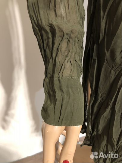 Рубашка туника зелёная