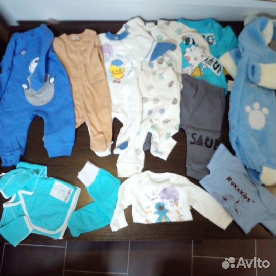 Одежда пакетом (новая) для мальчика 56-68