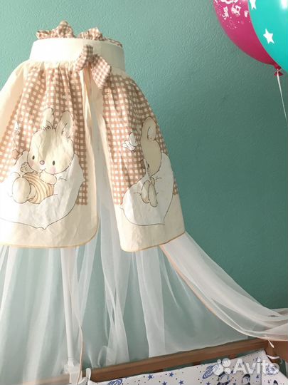 Балдахин в кроватку с держателем