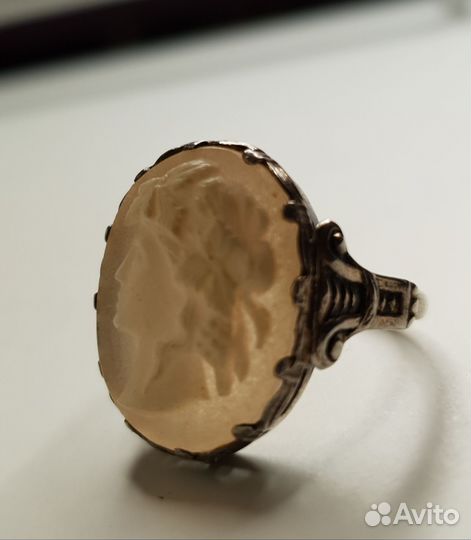 Серебряное кольцо, 875 проба,ссср, 