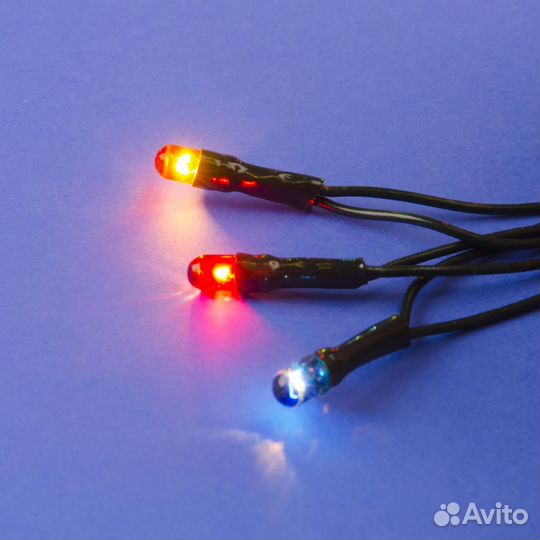 Гирлянда с контроллером 220В. 5м. 50 миниламп RGB