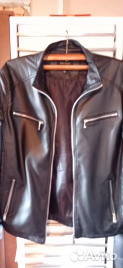 Кожаная куртка мужская 50