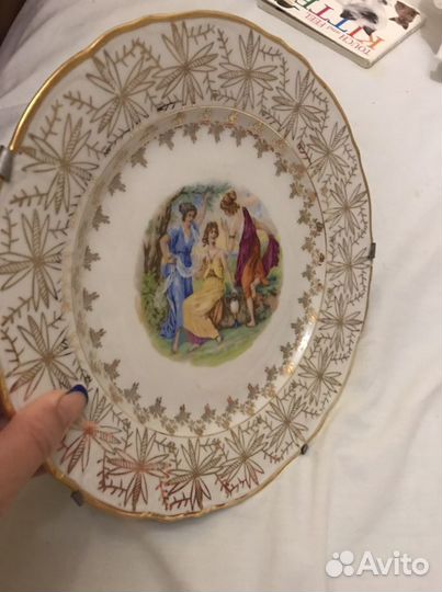 Настенная тарелка чехия Нимфы