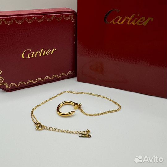 Cartier подвеска гвоздь золото(премиум)