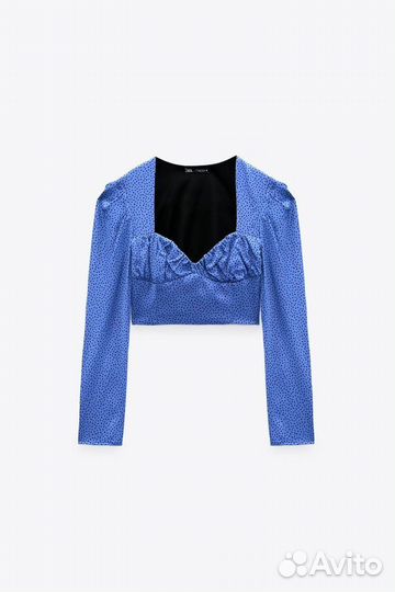 Zara блуза атлас s