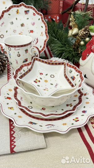 Новогодний сервиз toys в стиле Villeroy&boch