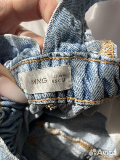 Джинсовый комбинензон для девочки 80 mango