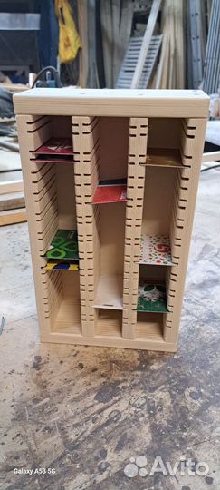 Визитница для карт из массива сосны