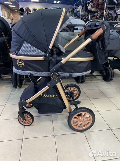 Коляска трансформер 2в1/3в1 Luxmom V9