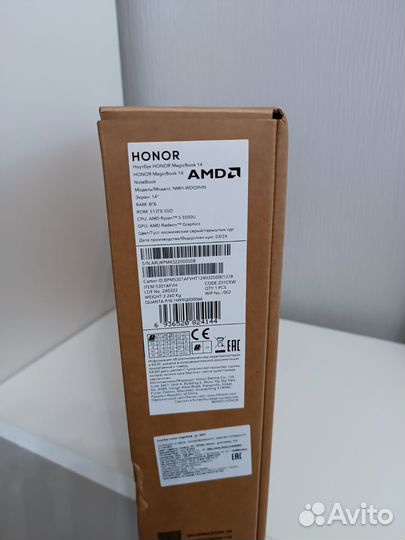 Новый Honor MagicBook 14 Ryzen5 2024г