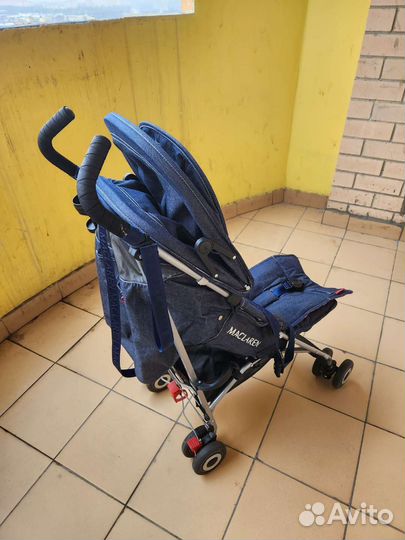 Коляска трость maclaren quest denim