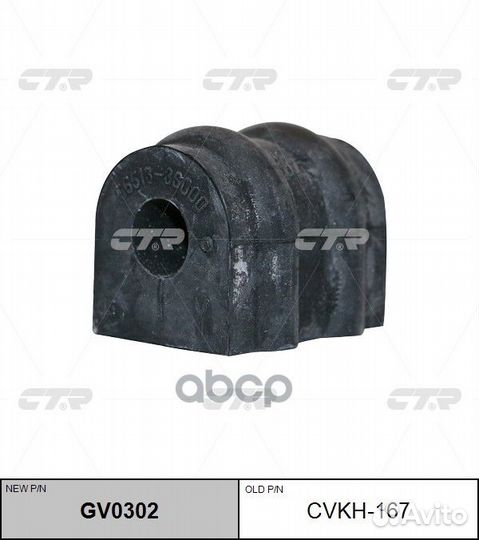 Втулка стабилизатора hyundai GV0302 cvkh-167 CTR