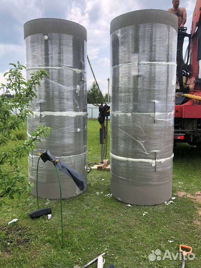 Копка колодца. Бурение колодца. Септик