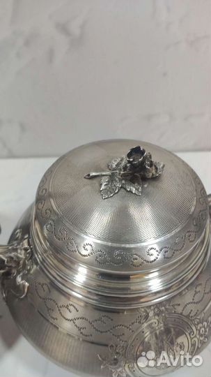 Кофейный сервиз серебро