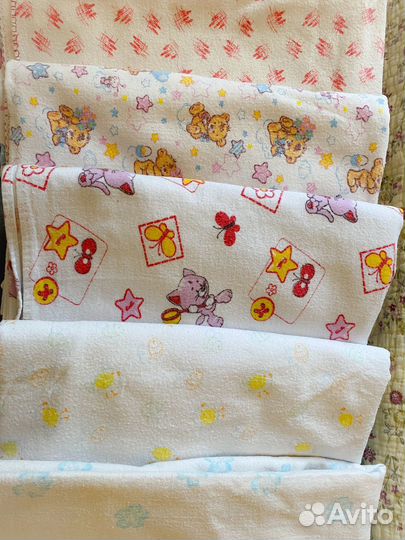 Детское одеяло, пеленки, простыни+подарок подушка