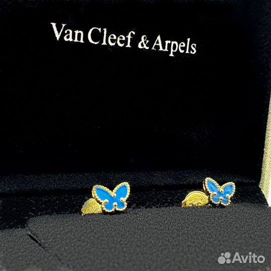 Серьги van cleef
