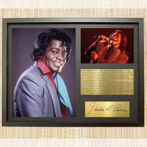 James Brown автограф в рамке декор для дома