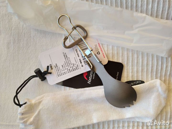 Ложка-вилка (ловилка) титановая Naturehike