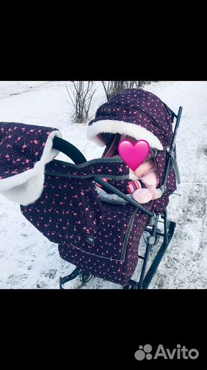 Детские санки коляска