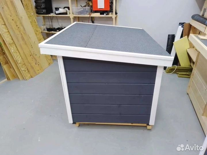 Будка для собаки. Имитация бруса