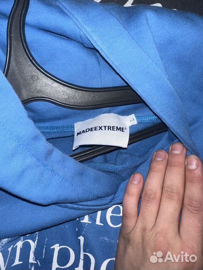 Худи Made extreme Blue Logo Оригинал