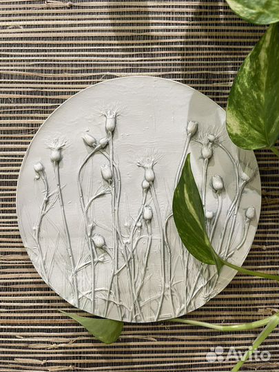 Ботанический барельеф/Гипсовое панно